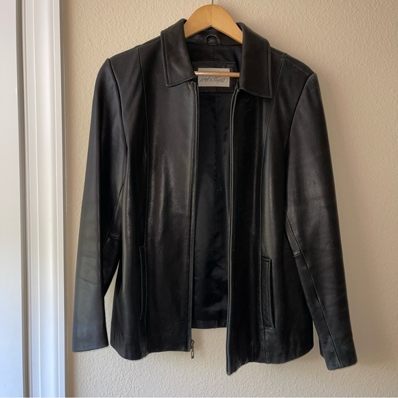 Lord & Taylor Jackets & Blazers - Black Real Leather Jacket